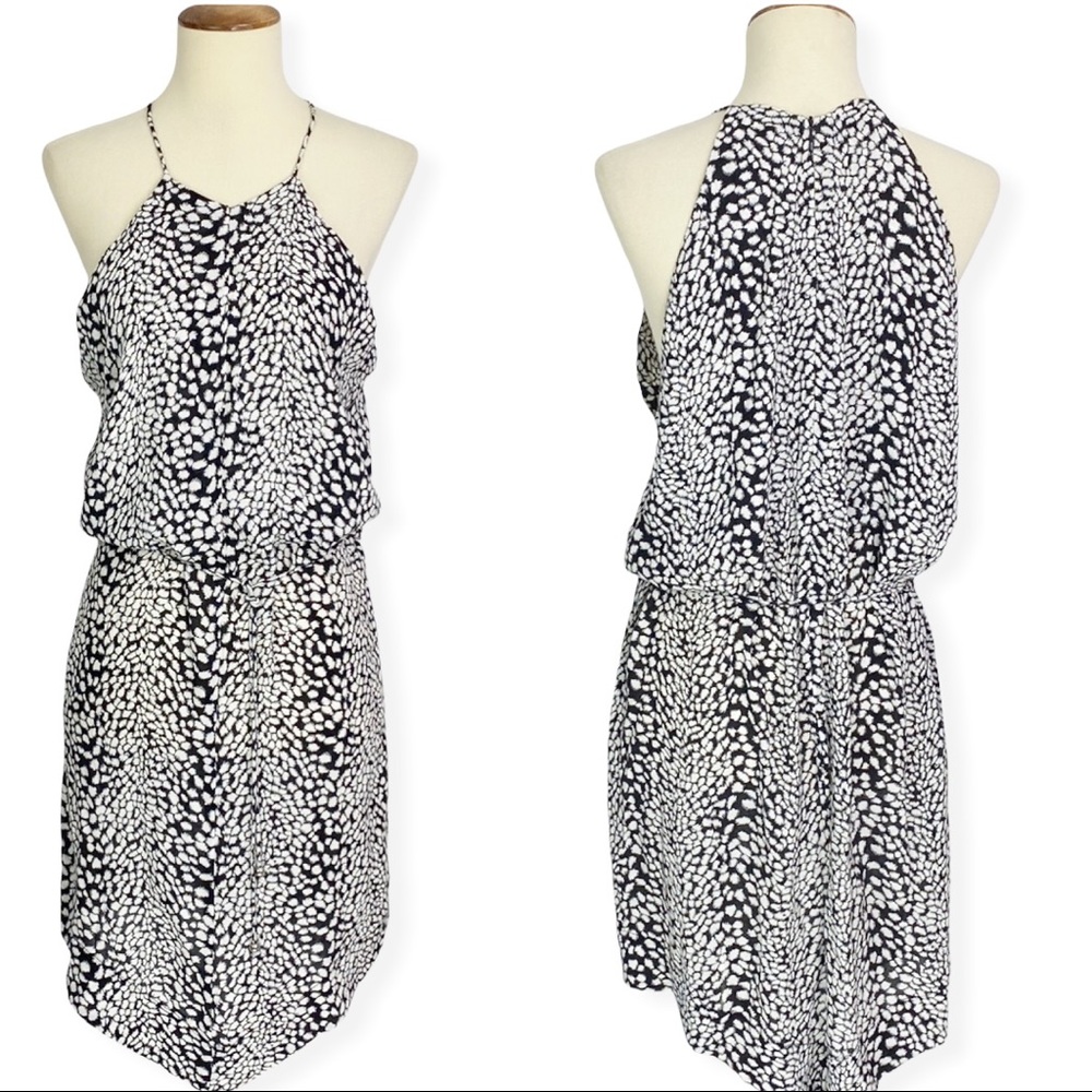 ZIMMERMANN Halter Slip Mini Dress Printed Handkerchief Hem Size 8US 2 Zimmermann - Picture 1 of 12